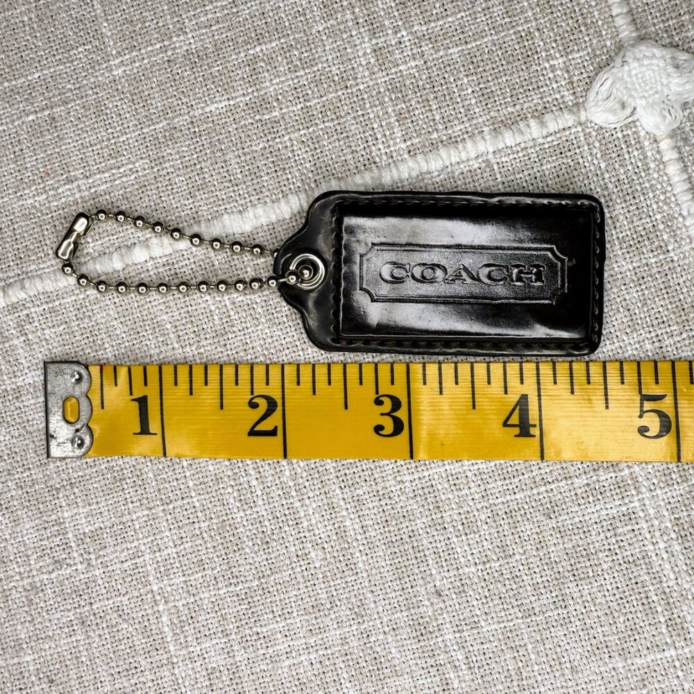 Coach Medium Replacement Purse Hang Tag - Chocolate Brown Patent Leather
